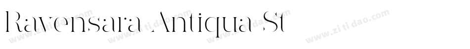 Ravensara Antiqua St字体转换